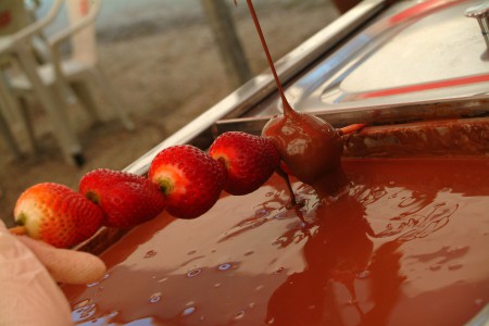 Carrinho de Frutas no Chocolate