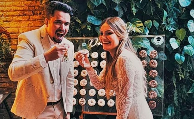 Donuts em casamento