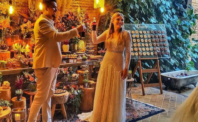 parede de donuts em casamento_2